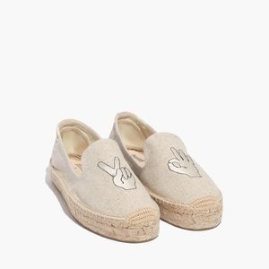 madewell x soludos® hand jive platform slippers